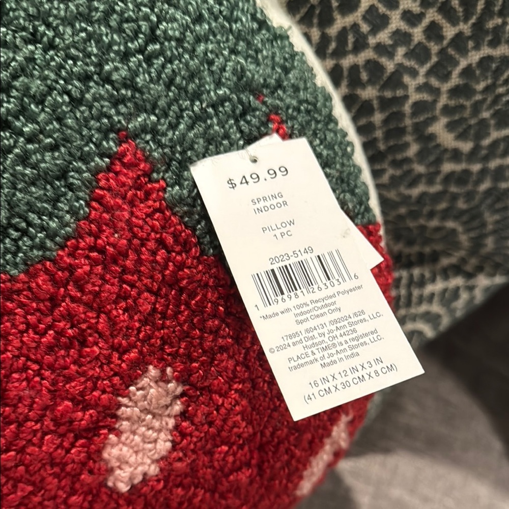 Strawberry Shaped indoor Pillow - Picture 2 of 3
